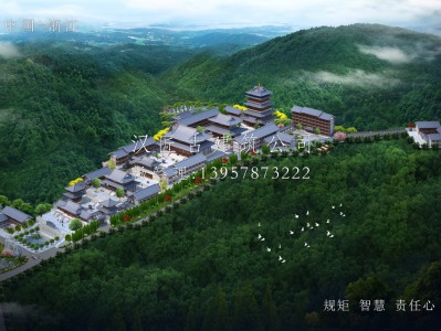 鹽城長福禪寺仿唐建筑規劃設計